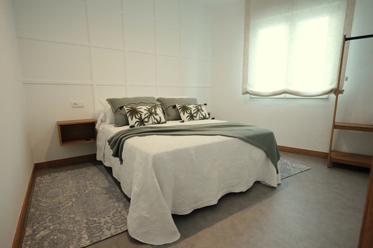 Dormitorio luminoso de Villa Platas en O Grove